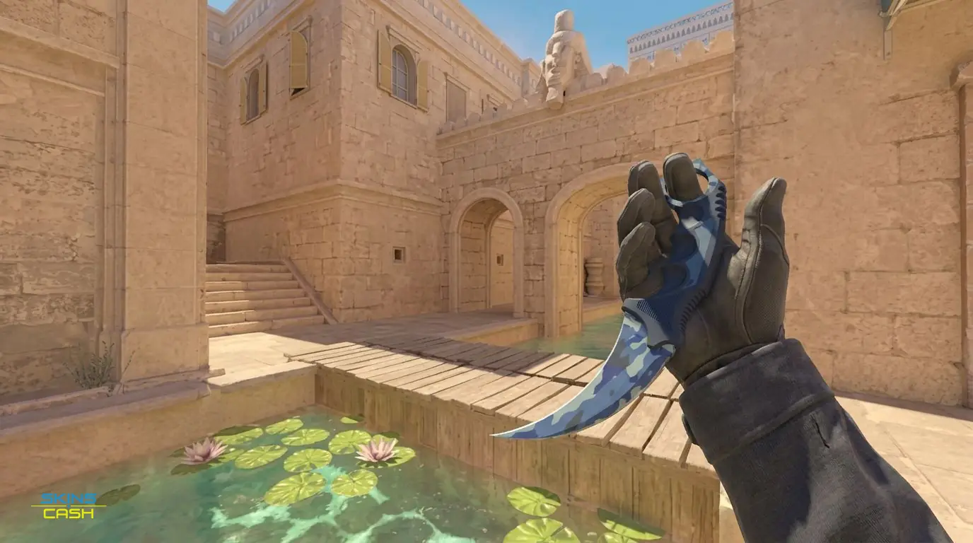 ★ Karambit | Bright Water — In-game inspect
