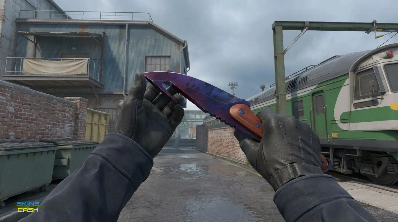 ★ Gut Knife | Marble Fade — In-game inspect