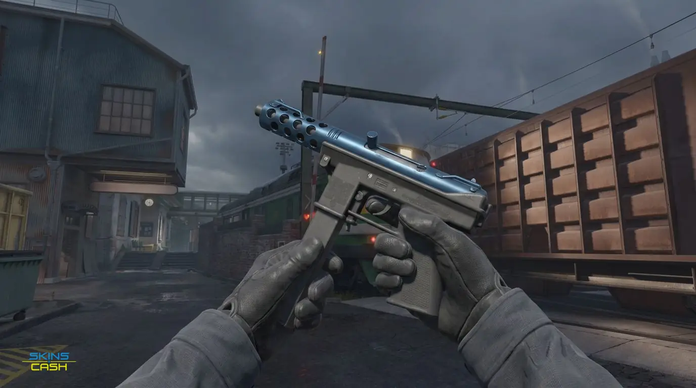 Tec-9 | Blue Titanium — In-game inspect