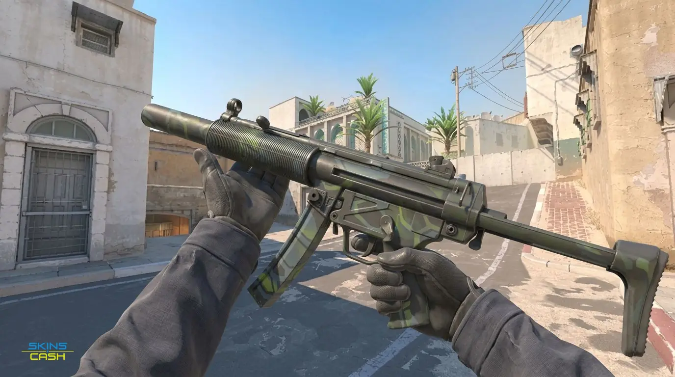 MP5-SD | Lime Hex — In-game inspect