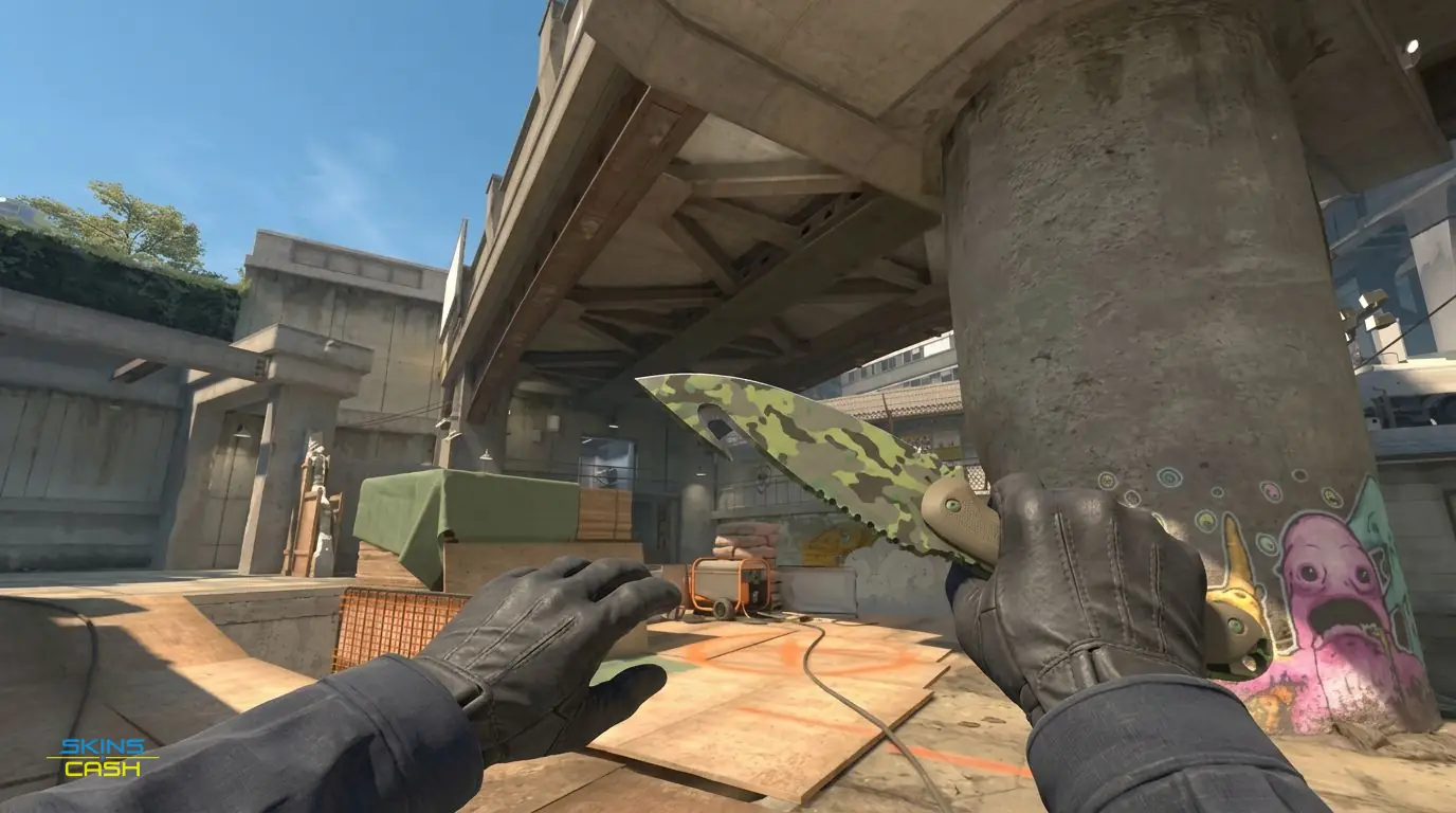 ★ Gut Knife | Boreal Forest — In-game inspect