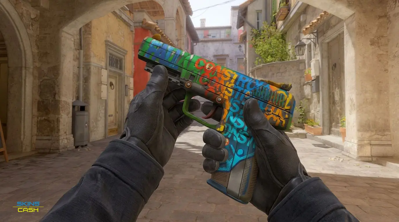 Five-SeveN | Fall Hazard — In-game inspect