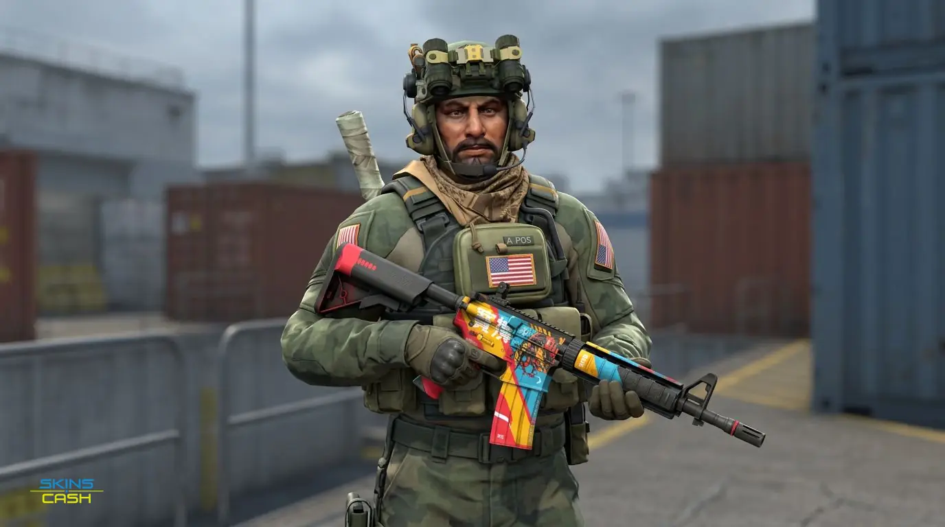 M4A4 | Cyber Security — In the field