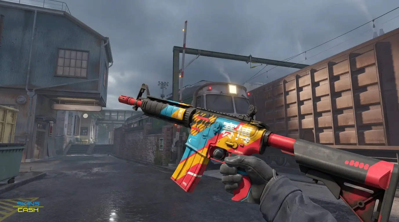 M4A4 | Cyber Security — In-game inspect