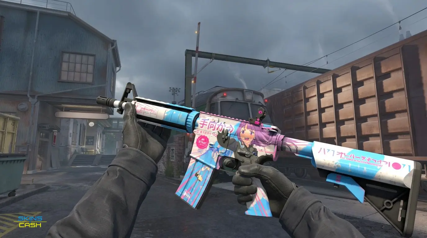 M4A4 | Temukau — In-game inspect