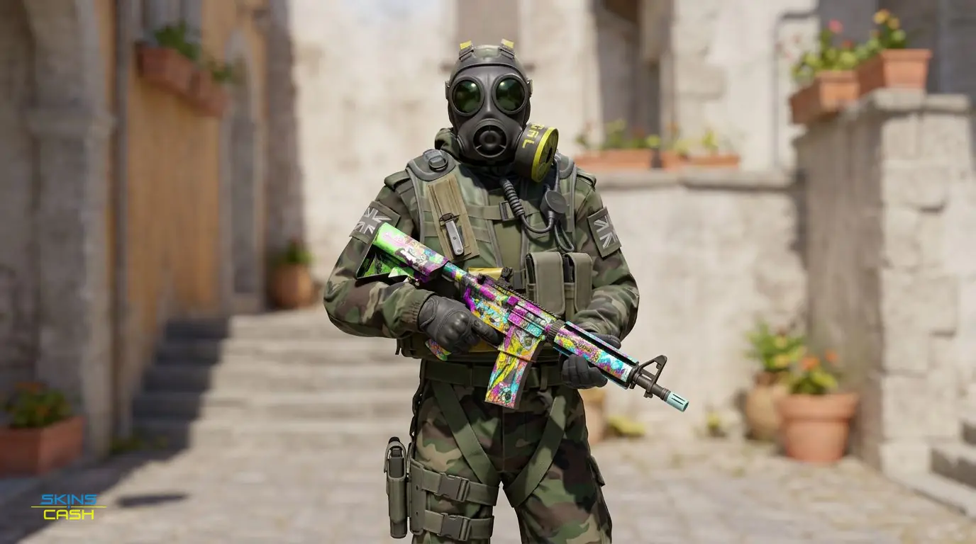 M4A4 | In Living Color — In the field