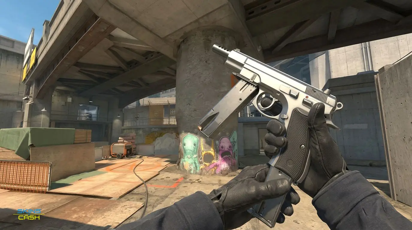 CZ75-Auto | Silver — In-game inspect