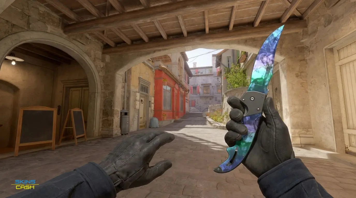 ★ Falchion Knife | Gamma Doppler Phase 1 — In-game inspect