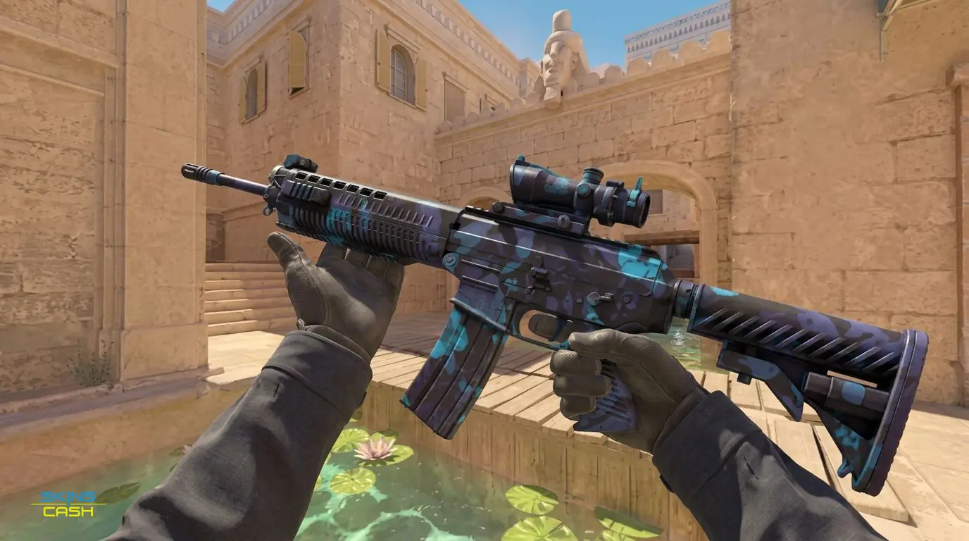 SG 553 | Aloha — In-game inspect