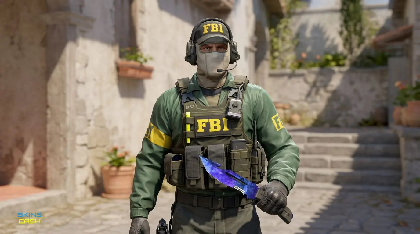 ★ Survival Knife | Doppler Sapphire — In the field