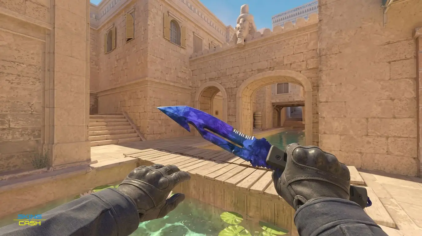 ★ Survival Knife | Doppler Sapphire — In-game inspect