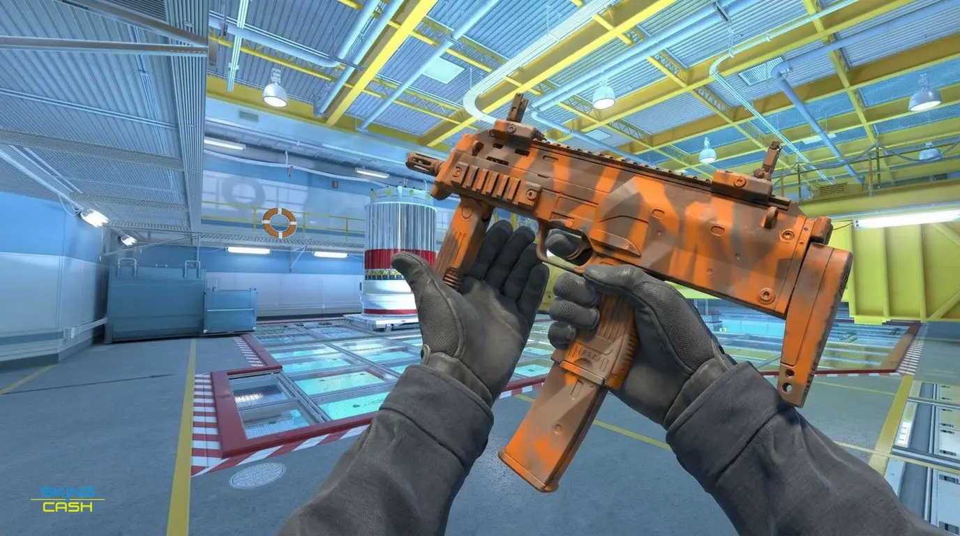 MP7 | Orange Peel — In-game inspect