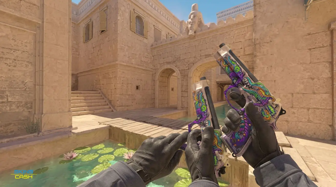 Dual Berettas | Flora Carnivora — In-game inspect