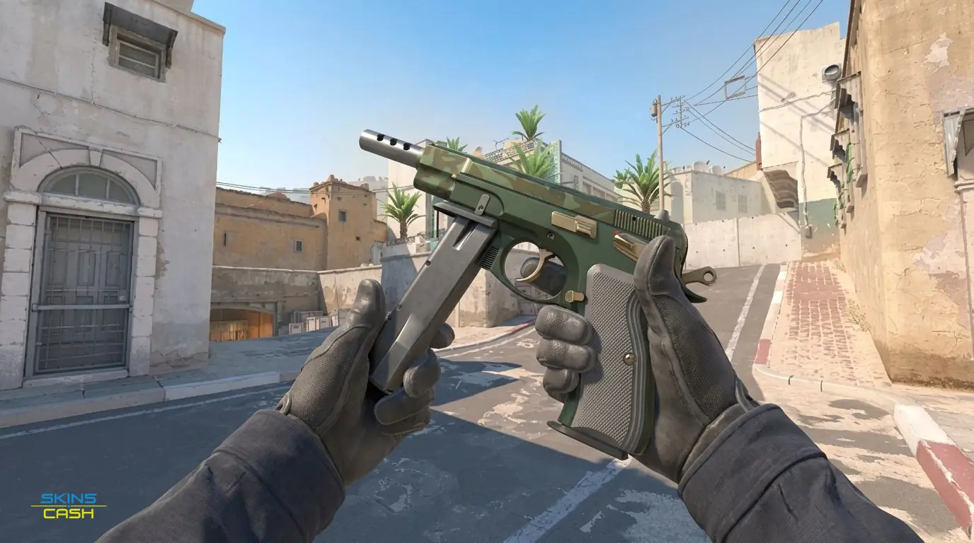 CZ75-Auto | Army Sheen — In-game inspect