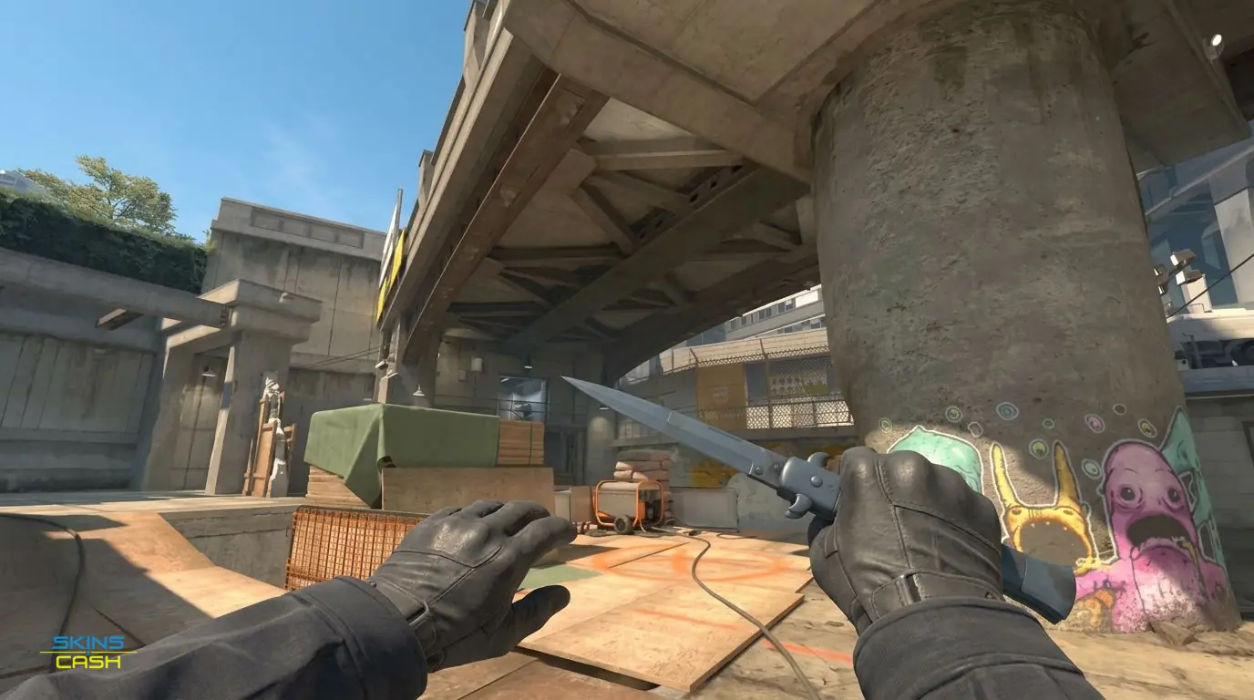 ★ Stiletto Knife | Night Stripe — In-game inspect