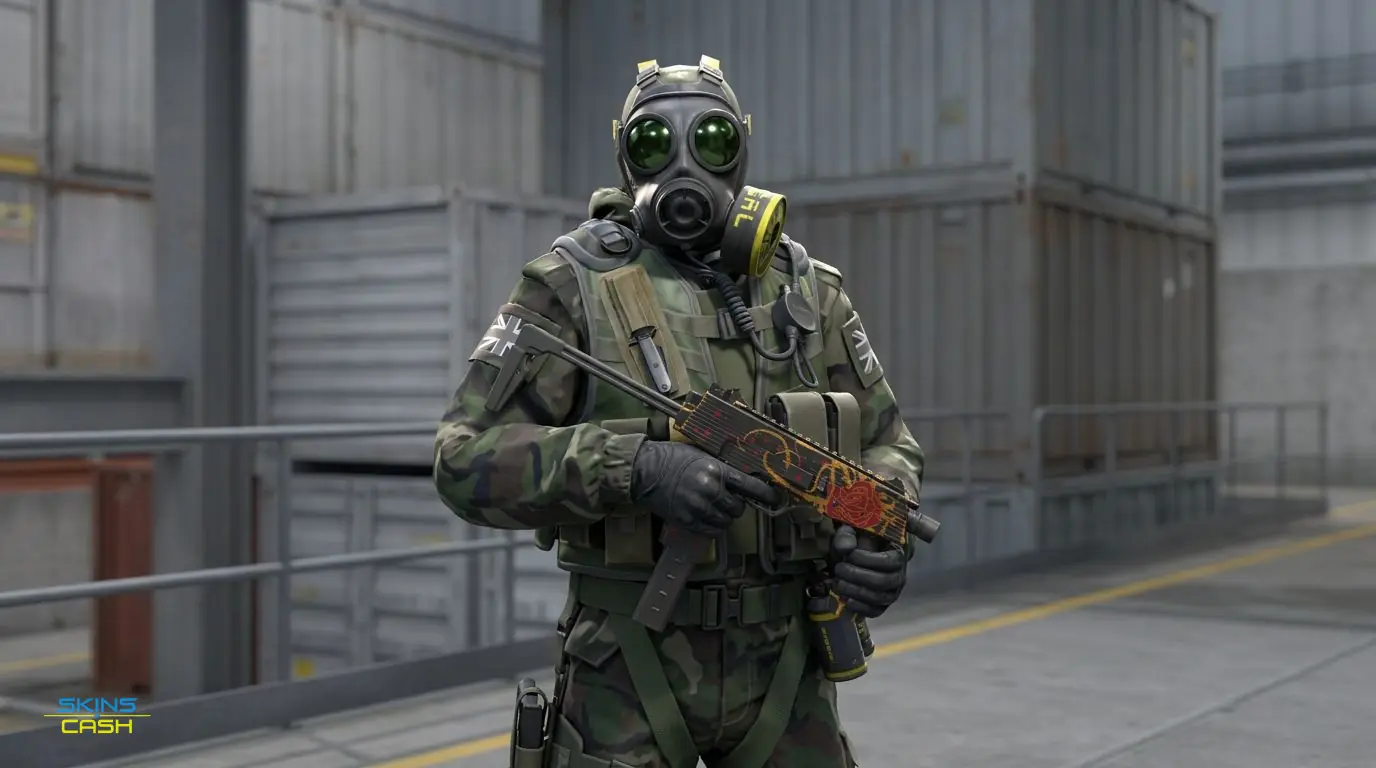 MP9 | Rose Iron — In the field