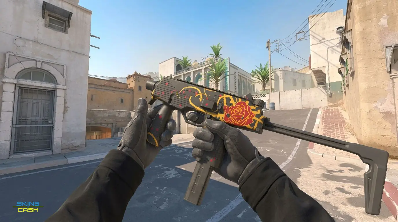MP9 | Rose Iron — In-game inspect