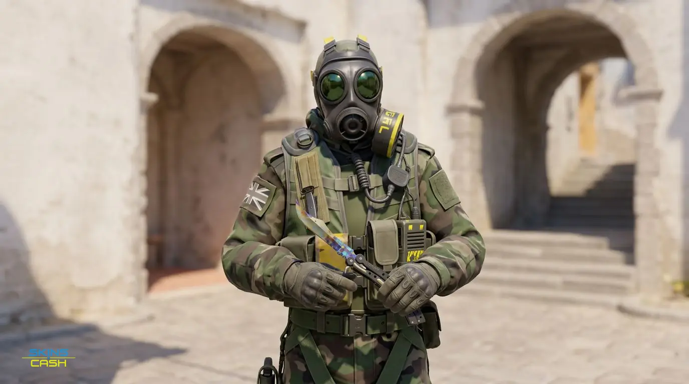 ★ Butterfly Knife | Case Hardened — In the field
