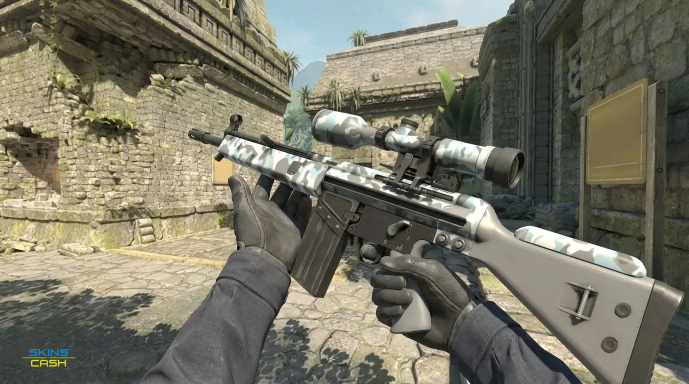 G3SG1 | Arctic Camo — In-game inspect