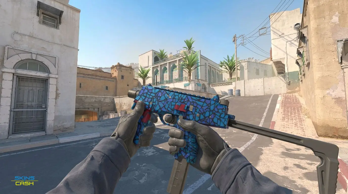 MP9 | Stained Glass — In-game inspect