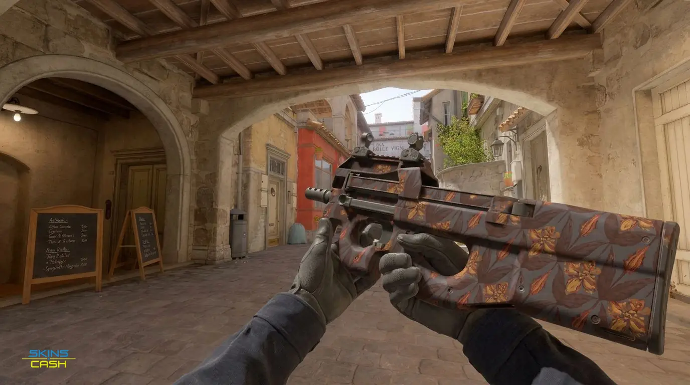 P90 | Sunset Lily — In-game inspect