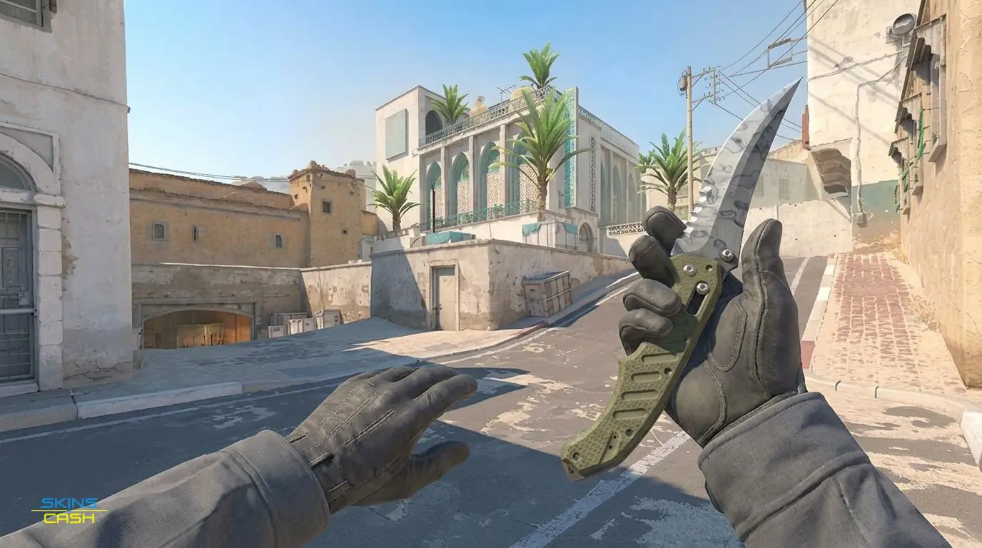 ★ Flip Knife | Stained — In-game inspect