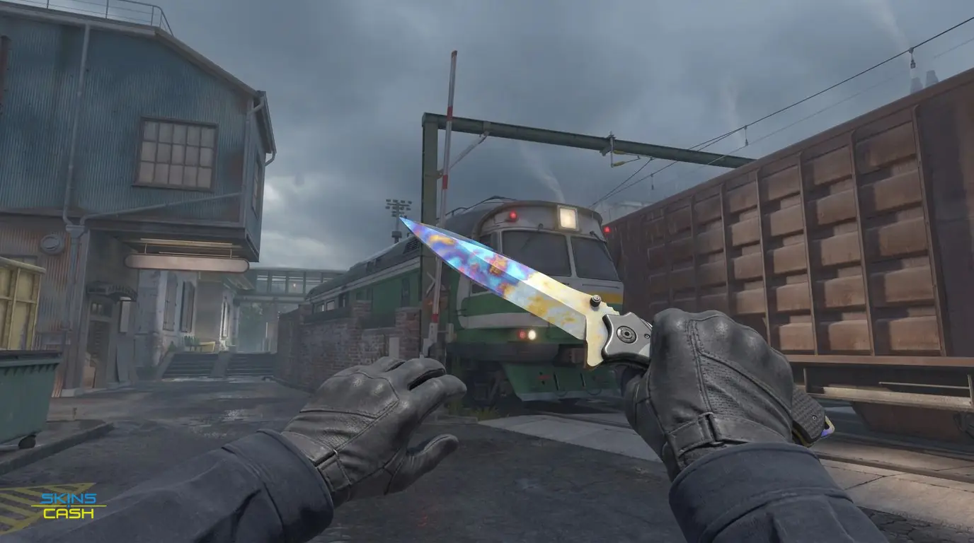 ★ Nomad Knife | Case Hardened — In-game inspect