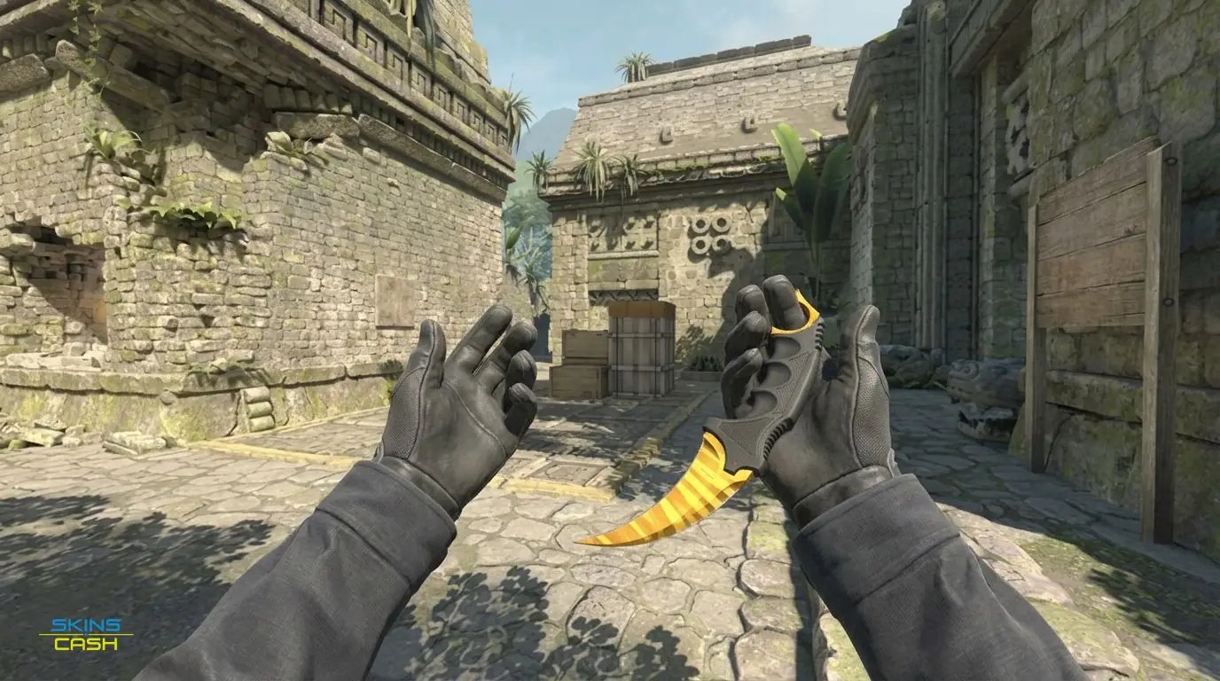 ★ Karambit | Tiger Tooth — In-game inspect