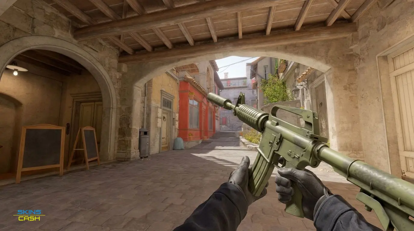 M4A1-S | Moss Quartz — In-game inspect