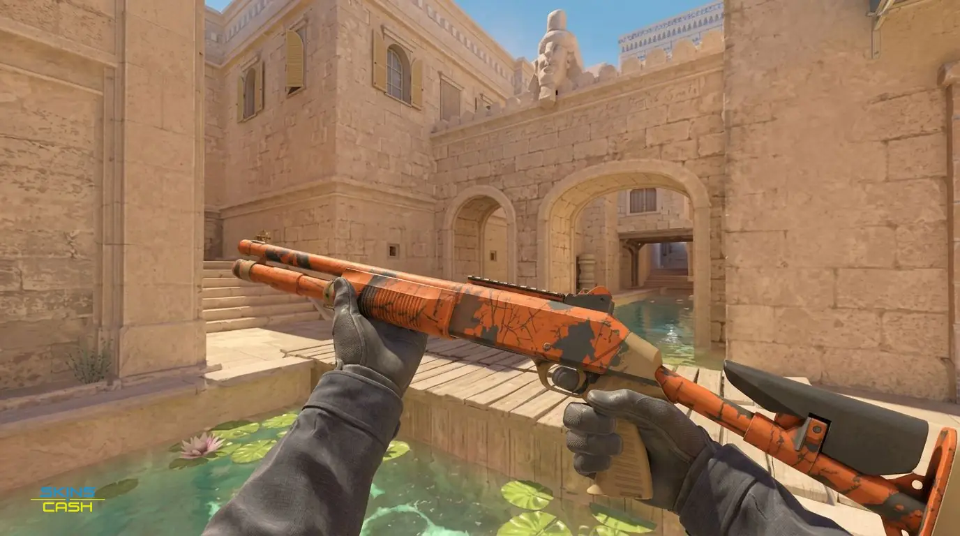 XM1014 | Blaze Orange — In-game inspect