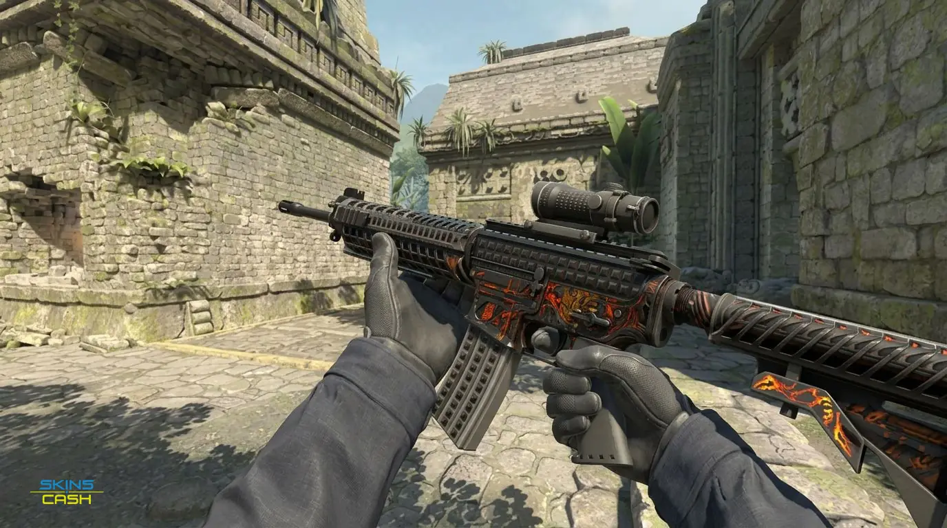 SG 553 | Heavy Metal — In-game inspect