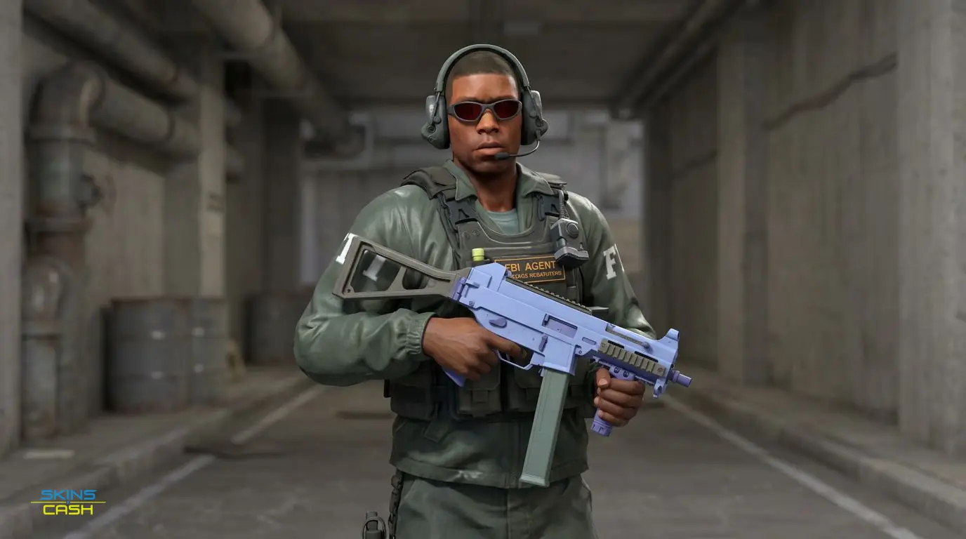 UMP-45 | Indigo — In the field