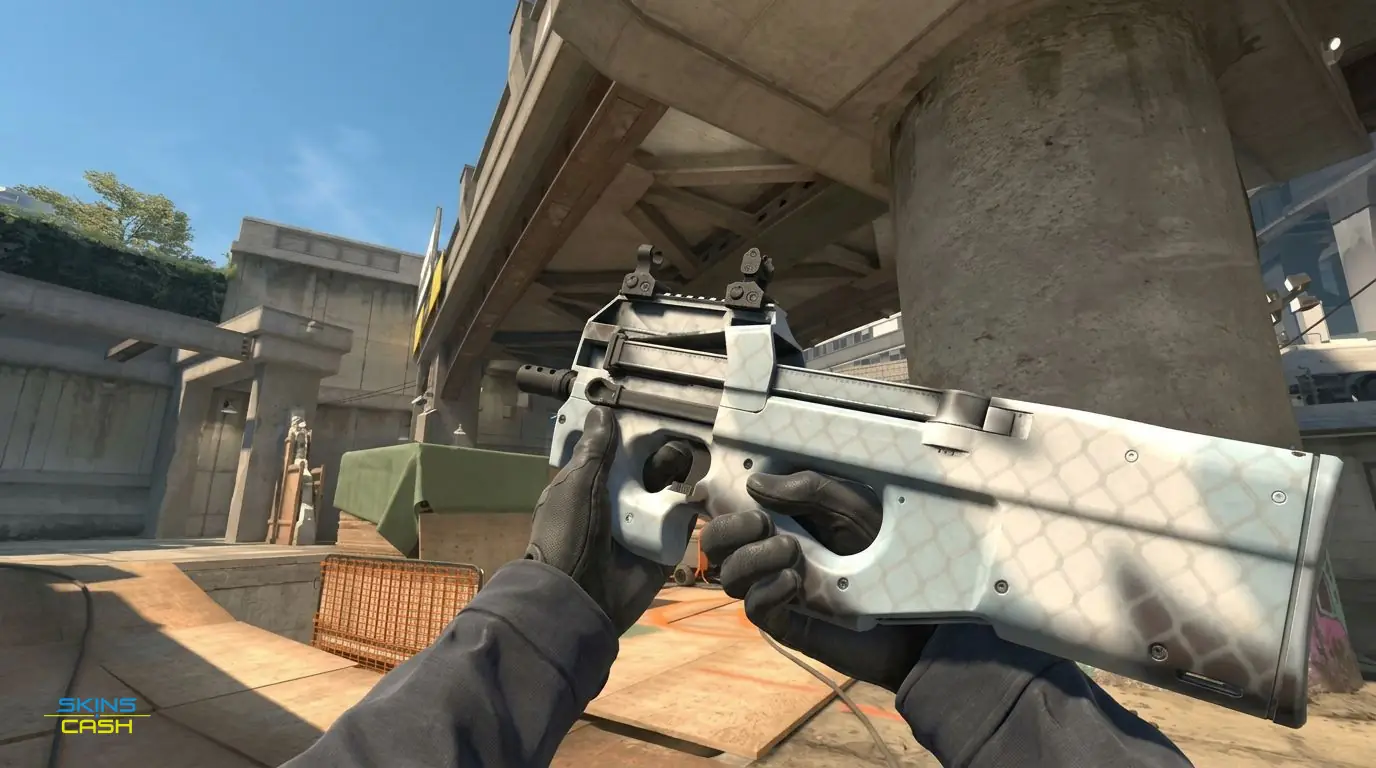 P90 | Glacier Mesh — In-game inspect