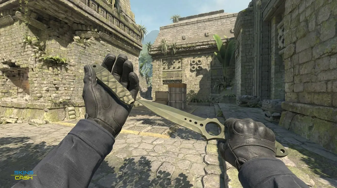★ Skeleton Knife | Safari Mesh — In-game inspect
