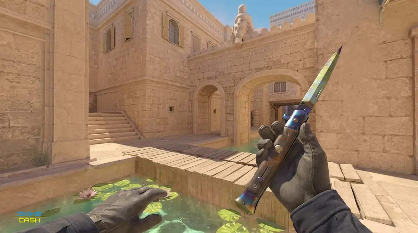 ★ Stiletto Knife | Case Hardened — In-game inspect