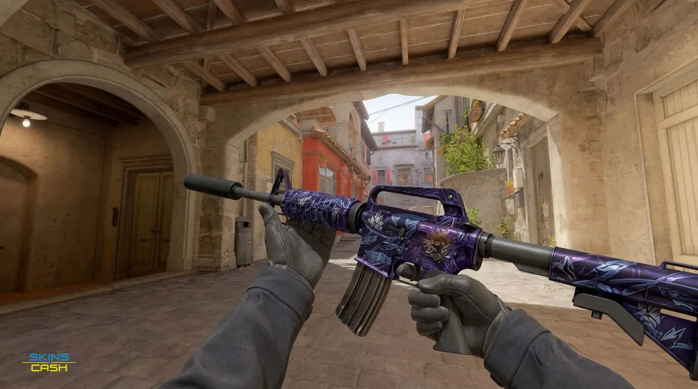 M4A1-S | Black Lotus — In-game inspect