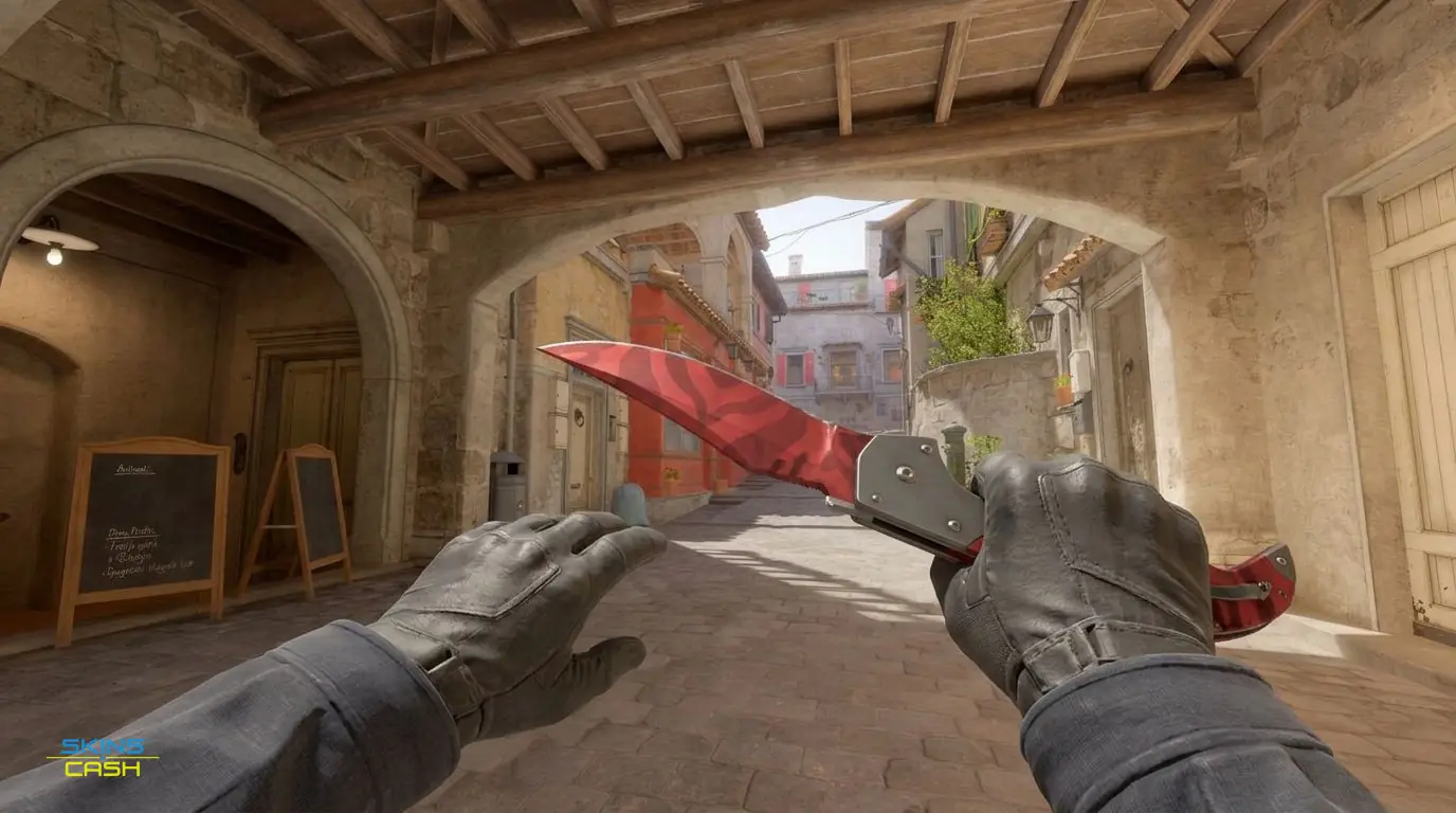 ★ Falchion Knife | Slaughter — In-game inspect