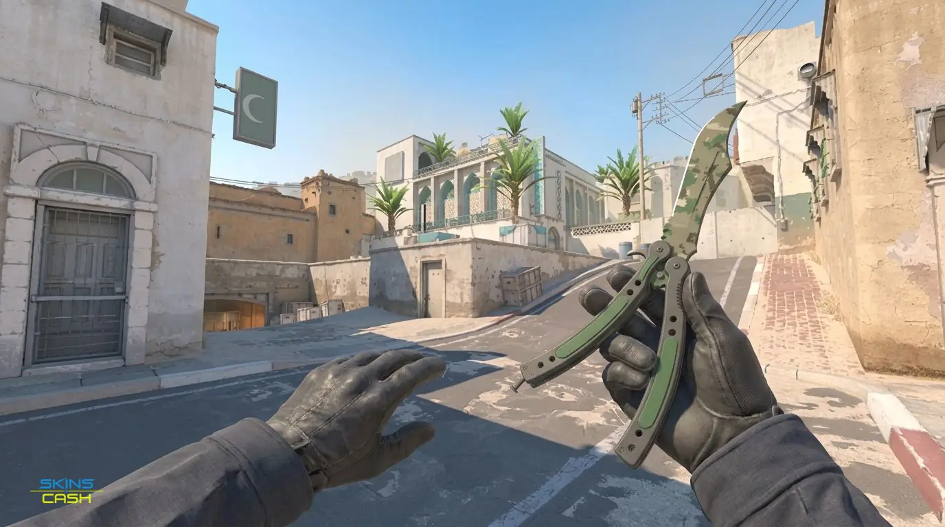 ★ Butterfly Knife | Forest DDPAT — In-game inspect