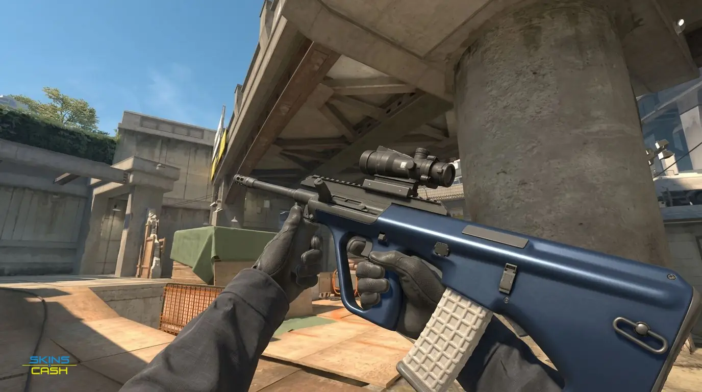 AUG | Anodized Navy — In-game inspect