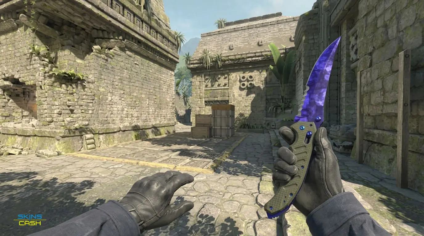 ★ Flip Knife | Doppler Sapphire — In-game inspect