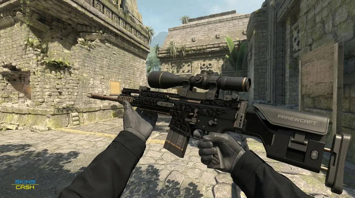 SCAR-20 | Fragments — In-game inspect