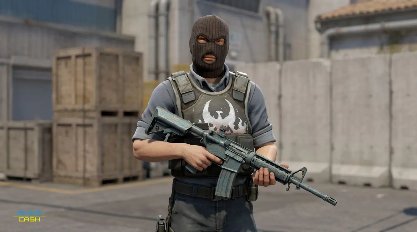 M4A4 | Dark Blossom — In the field