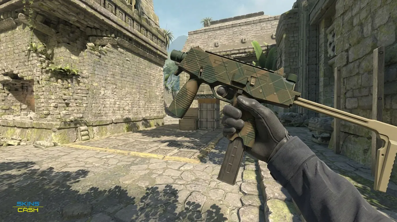 MP9 | Green Plaid — In-game inspect