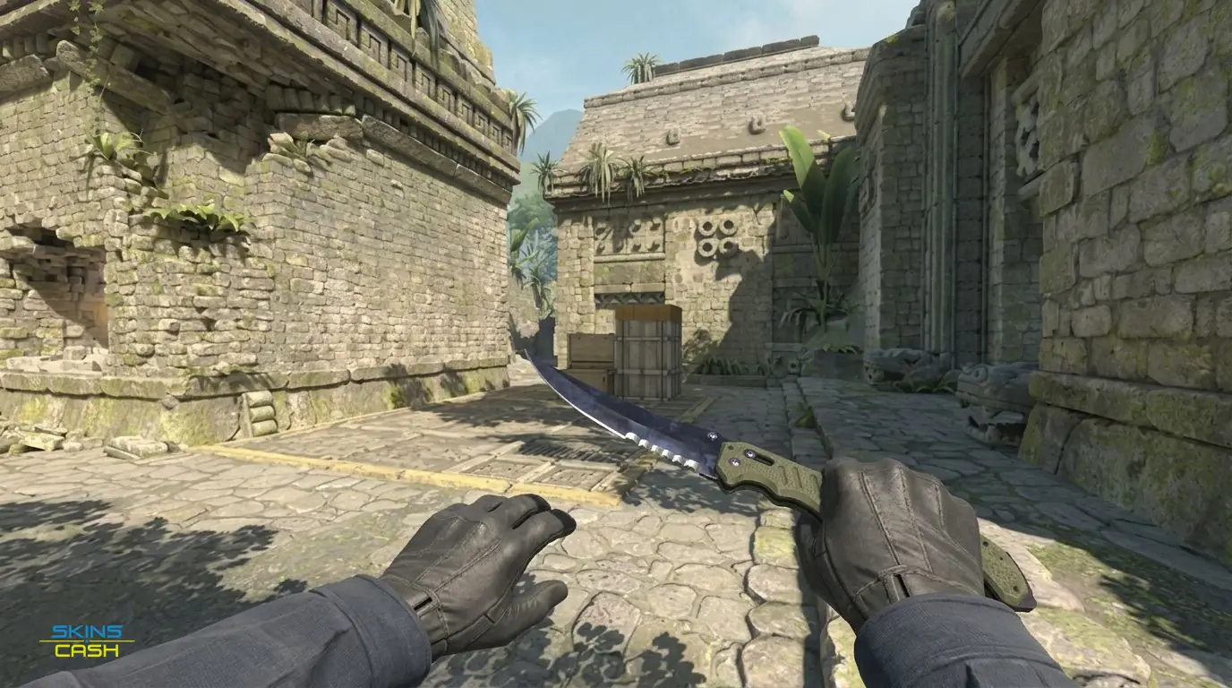 ★ Flip Knife | Doppler Black Pearl — In-game inspect