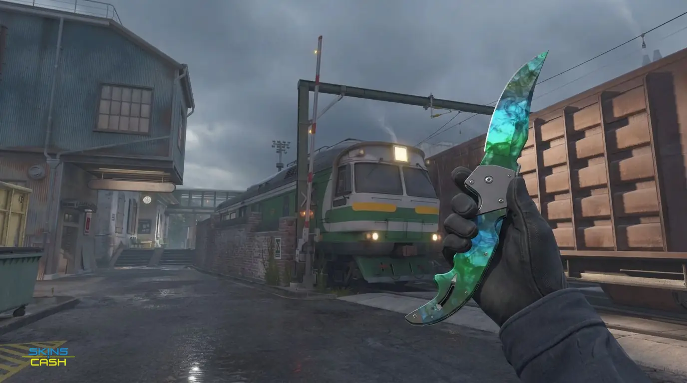 ★ Falchion Knife | Gamma Doppler Phase 3 — In-game inspect