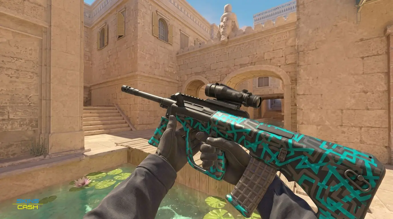 AUG | Ricochet — In-game inspect