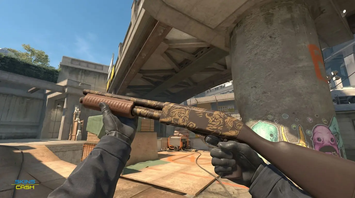 Sawed-Off | Clay Ambush — In-game inspect
