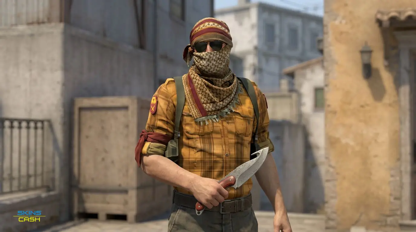 ★ Gut Knife | Damascus Steel — In the field