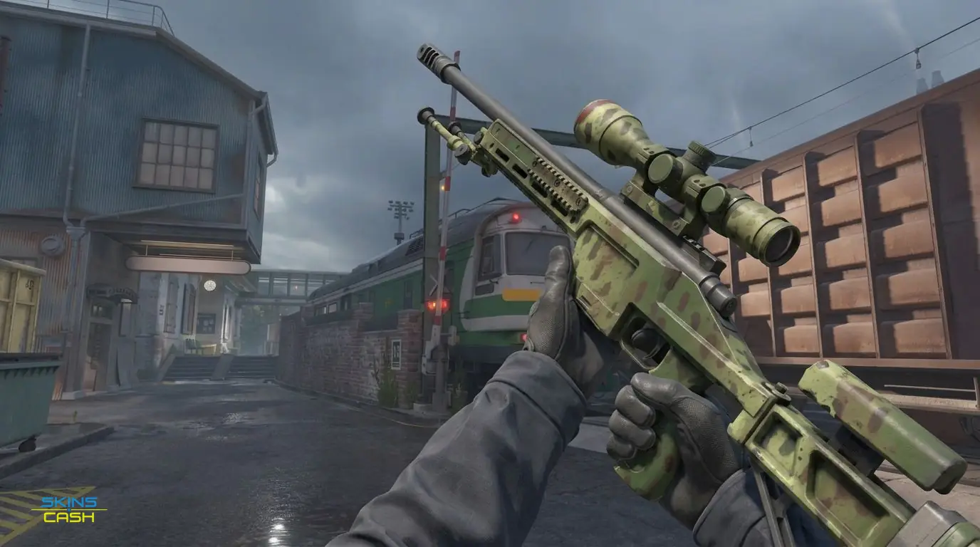 SSG 08 | Lichen Dashed — In-game inspect