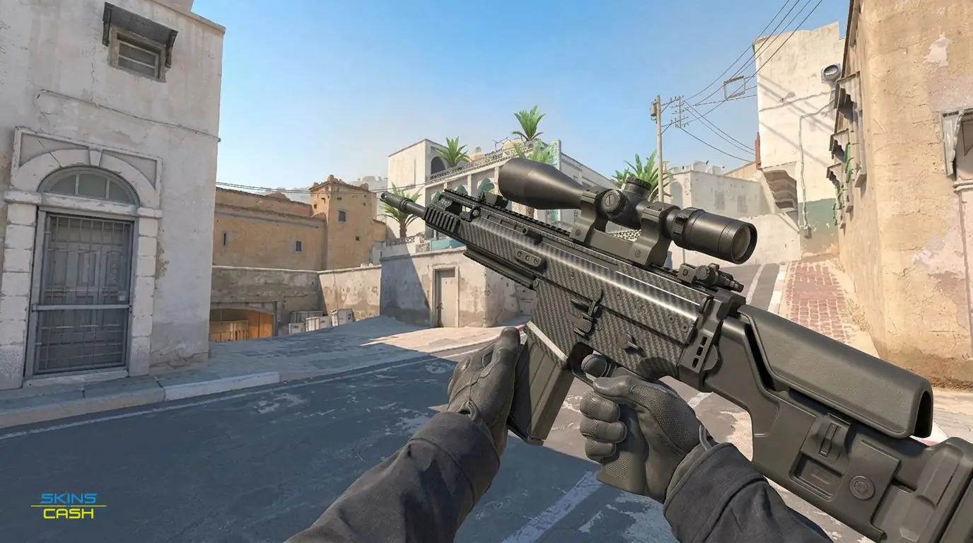 SCAR-20 | Carbon Fiber — In-game inspect